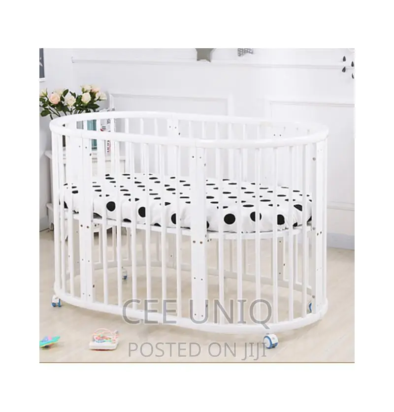 6 In 1 Multifunctional Baby Crib Cot