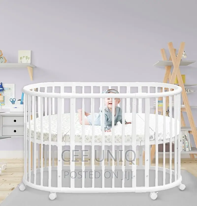6 In 1 Multifunctional Baby Crib Cot