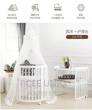 6 in 1 Multifunctional Crib Cot for Kids