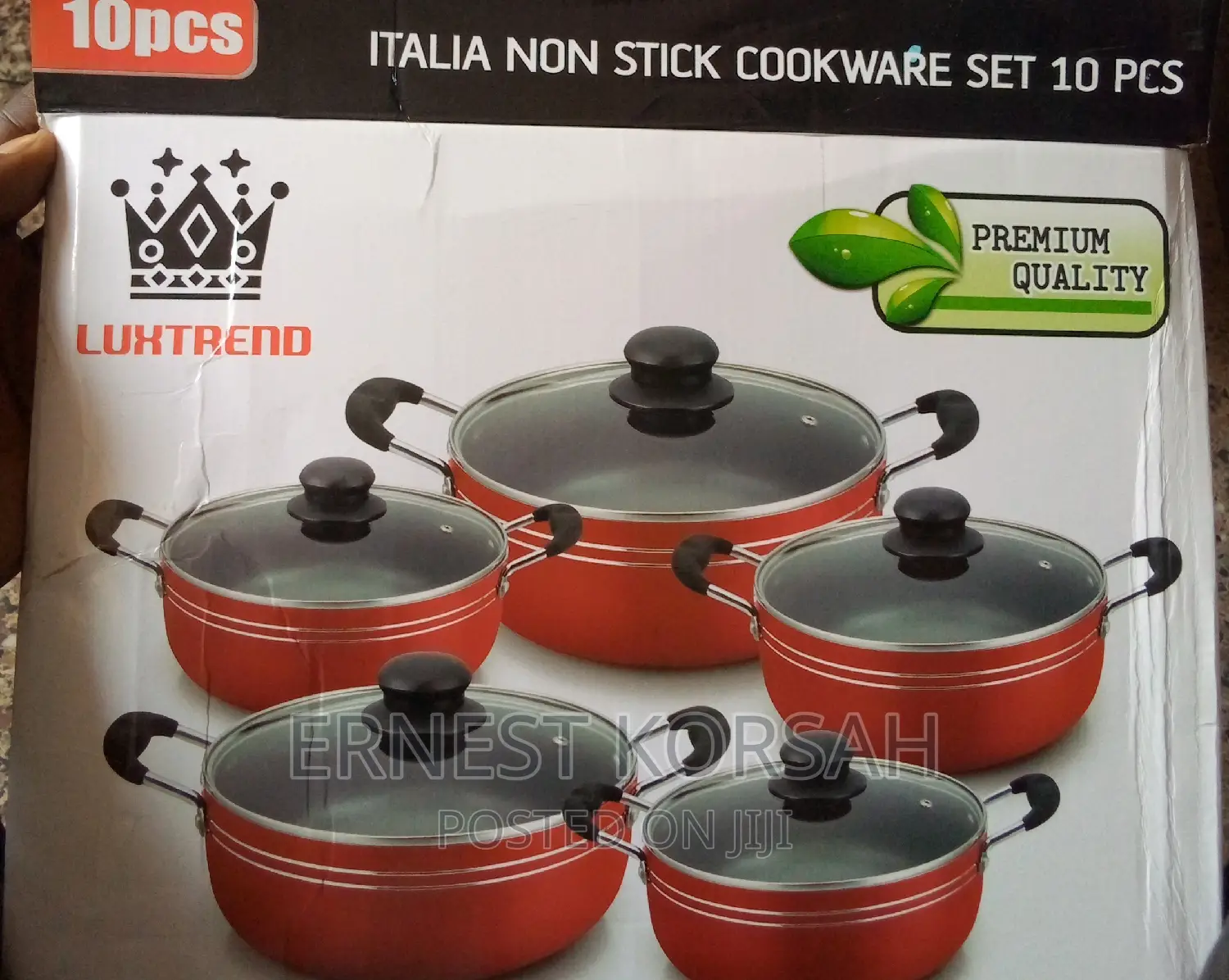 10pcs ITALIA Non Stick Cookware Set