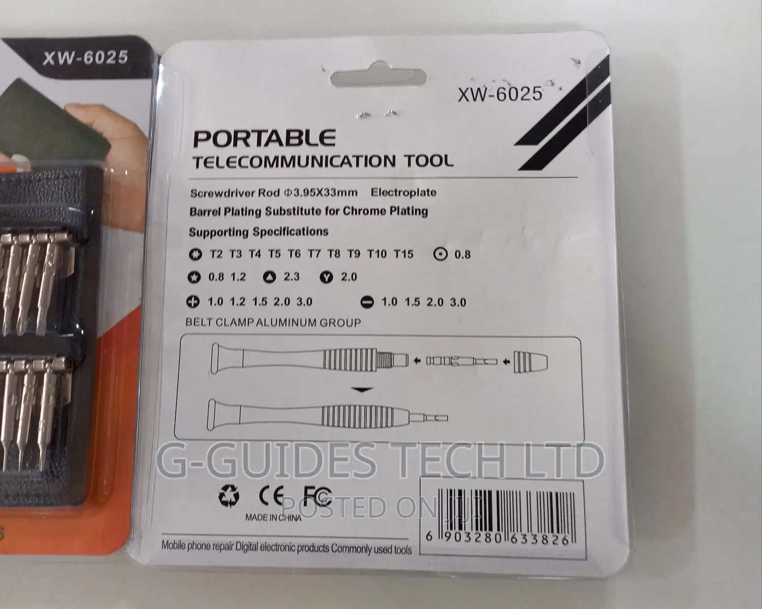 25 In 1 Screwdriver Set Xw-6025, Mobile Phone Repair Tool With Bag