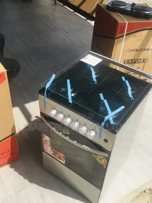 Glass Lid Oven With Grill 4 Gas Cooker Volcano 50x50