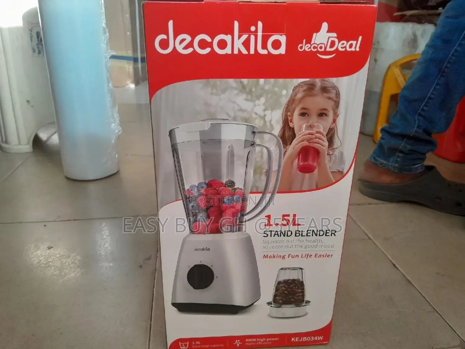 Quality and Affordable 1.5l Stand Blender Decakila