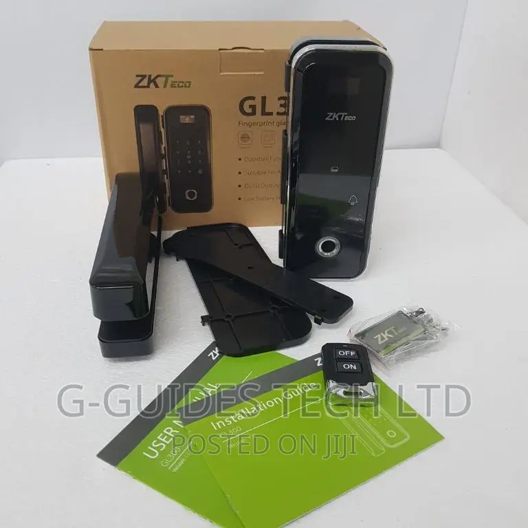 Zkteco Gl300 Glass Door Lock Fingerprint, Card,Password