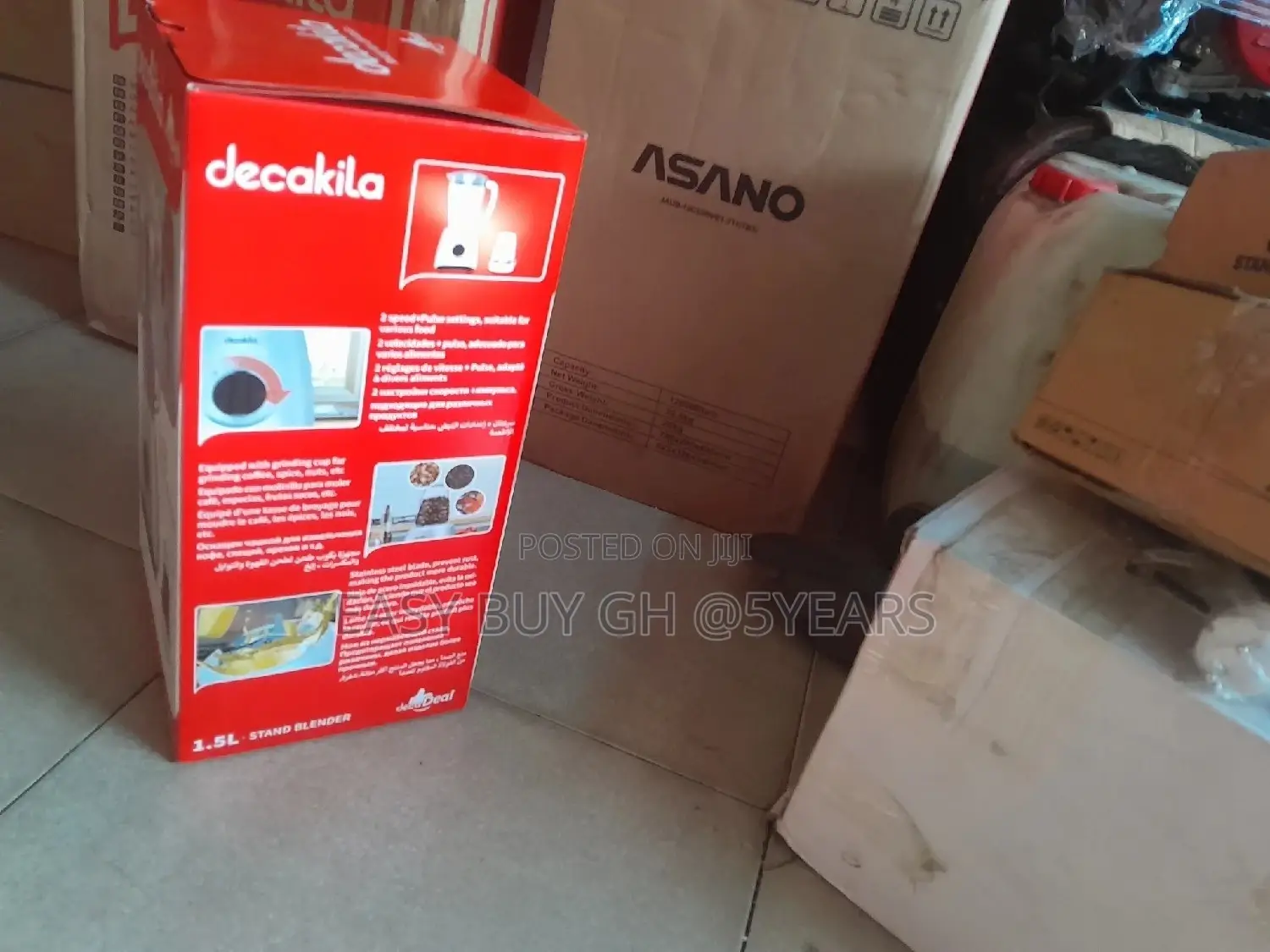 Fast Stainless Steel Blade Decakila Blender 1.5l