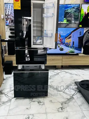 Pearl Black Mirror 4doors PF-470BG Fridge