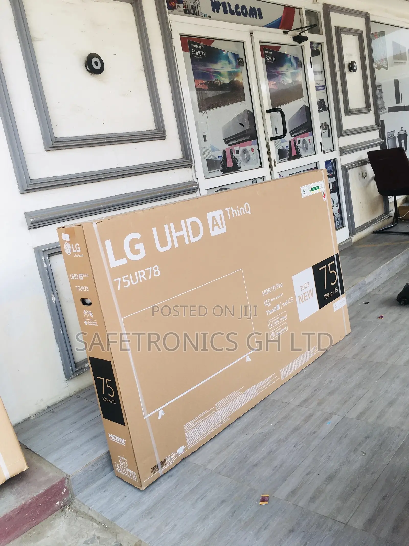 Smart UHD Black Electric UR78 75 Inches LG Glossy LED Tv