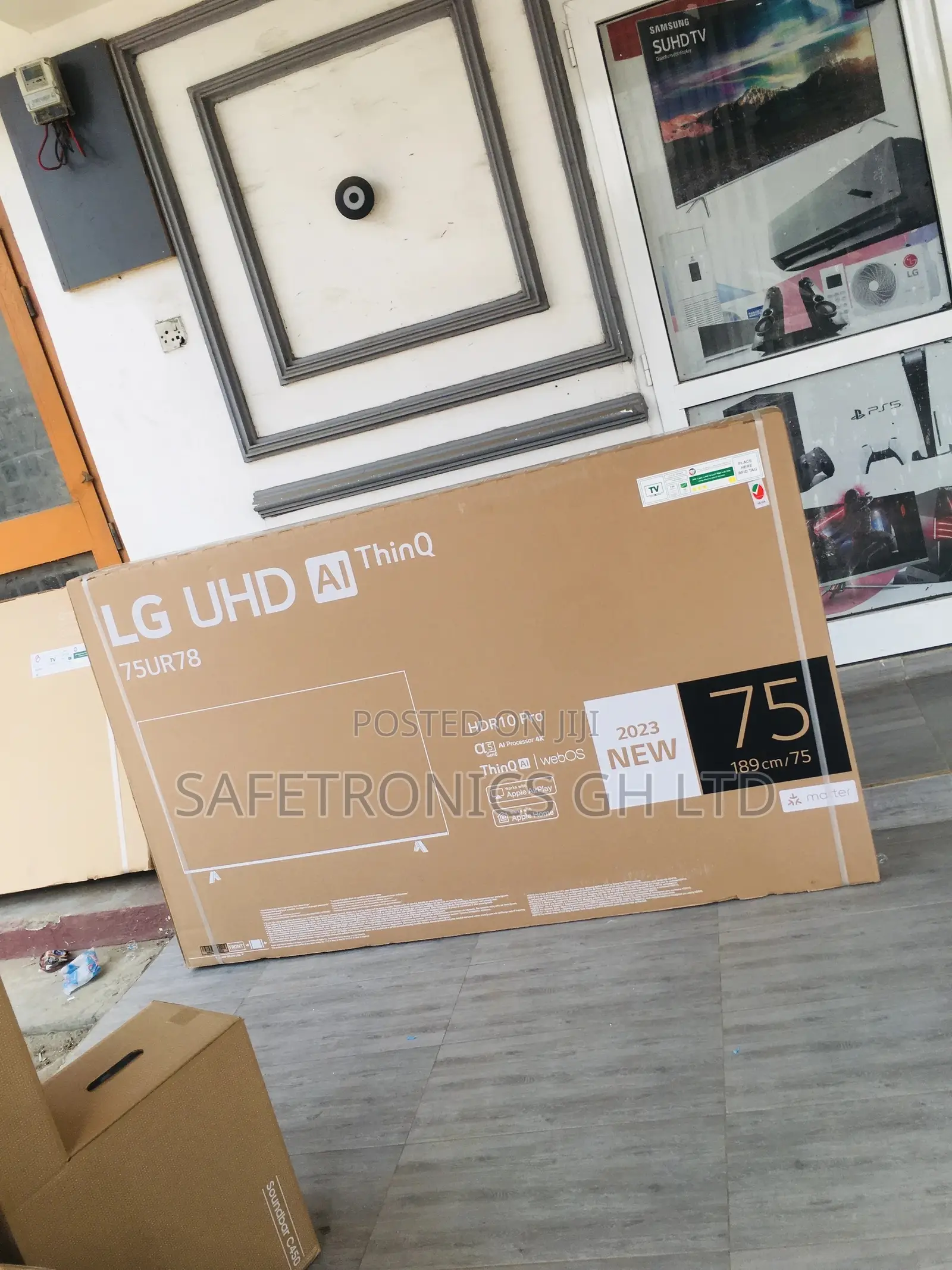 Black Electric UR78 LG 75 Inches Glossy LED UHD Smart Tv