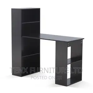 Computer Desk (With Storage Unit Combo) Black