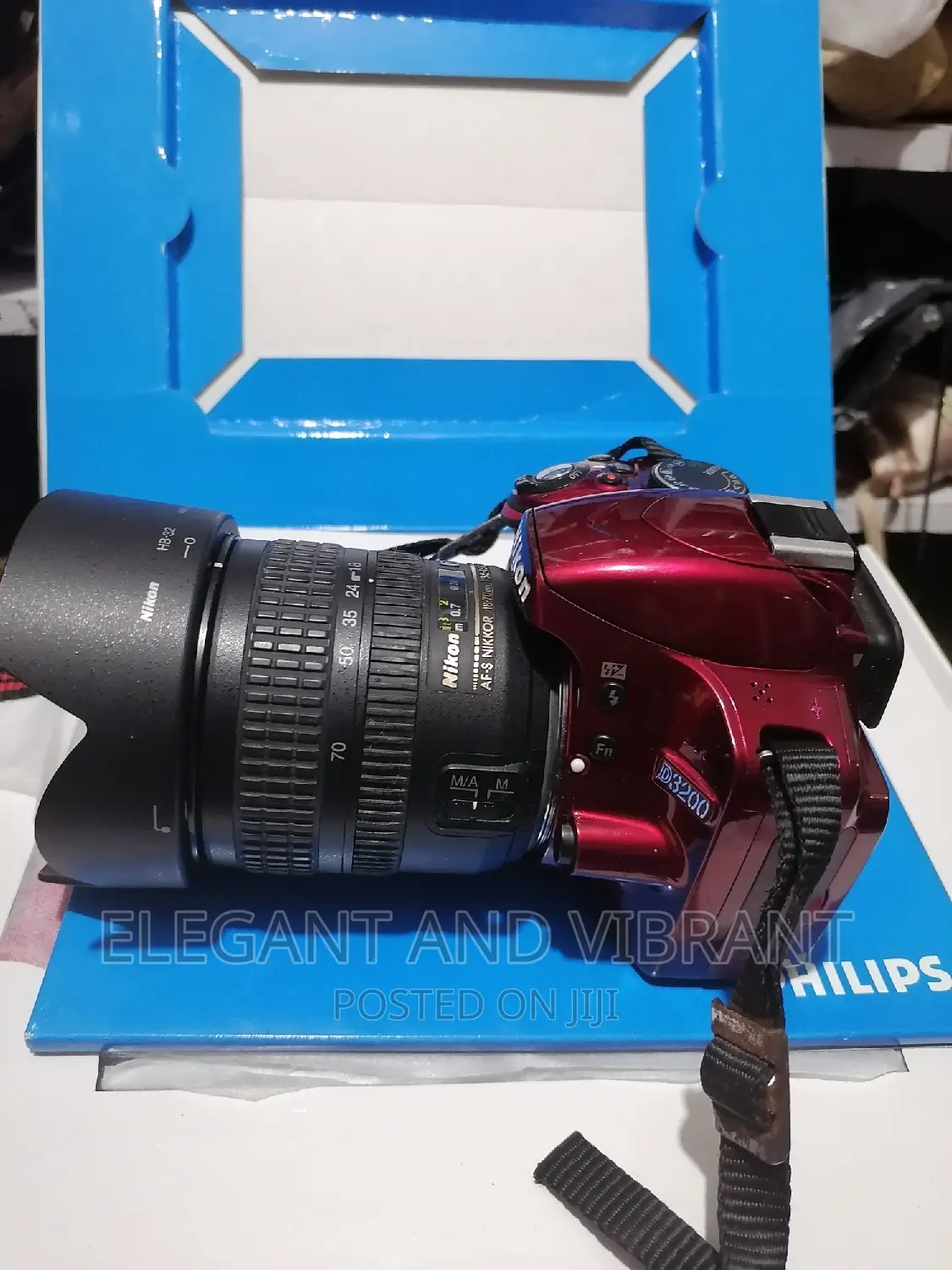 Nikon D3200 in Purple Colour Abroad Use Condition