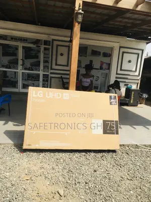 Black Lg 75 Inches Glossy Led Electric Uq80 Smart Uhd Tv