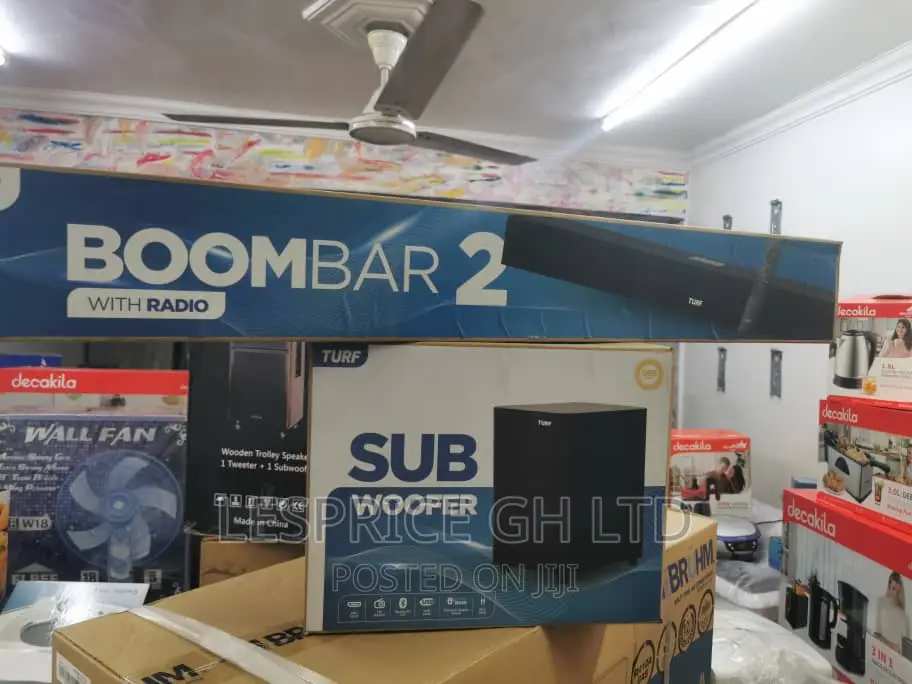 Turf Boom Bar2 High Quality- Sound Bar+Sub Woofer
