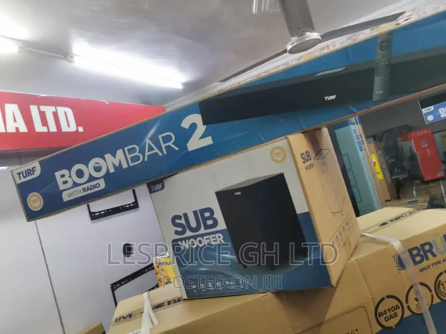 Turf Boom Bar2`` Sound Bar+Sub Woofer