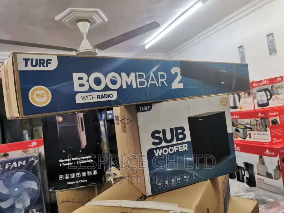 Turf Boom Bar2/^ Sound Bar+Sub Woofer