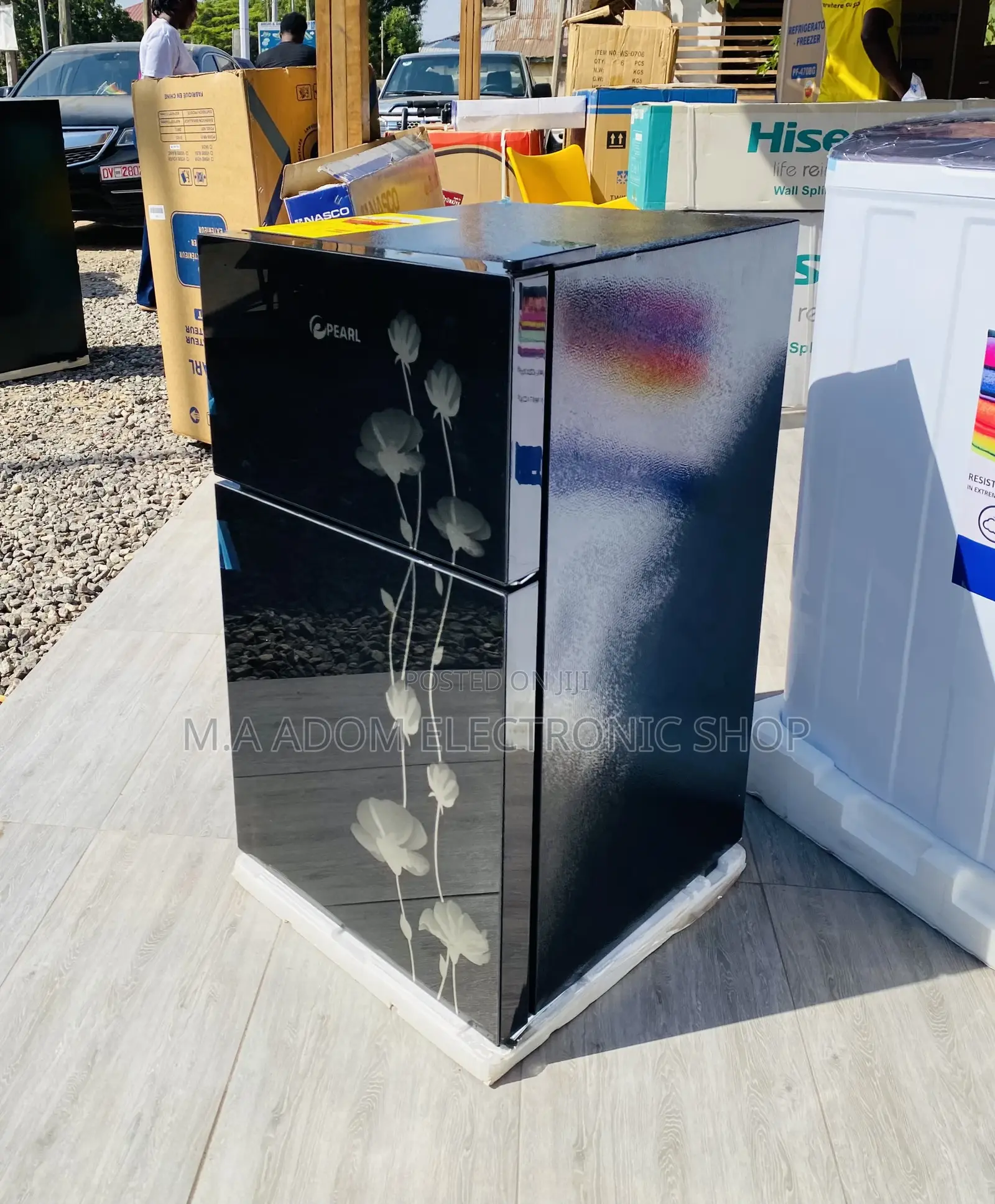 Unique Designed Pearl Pf-10t Double Door Electric Fridge