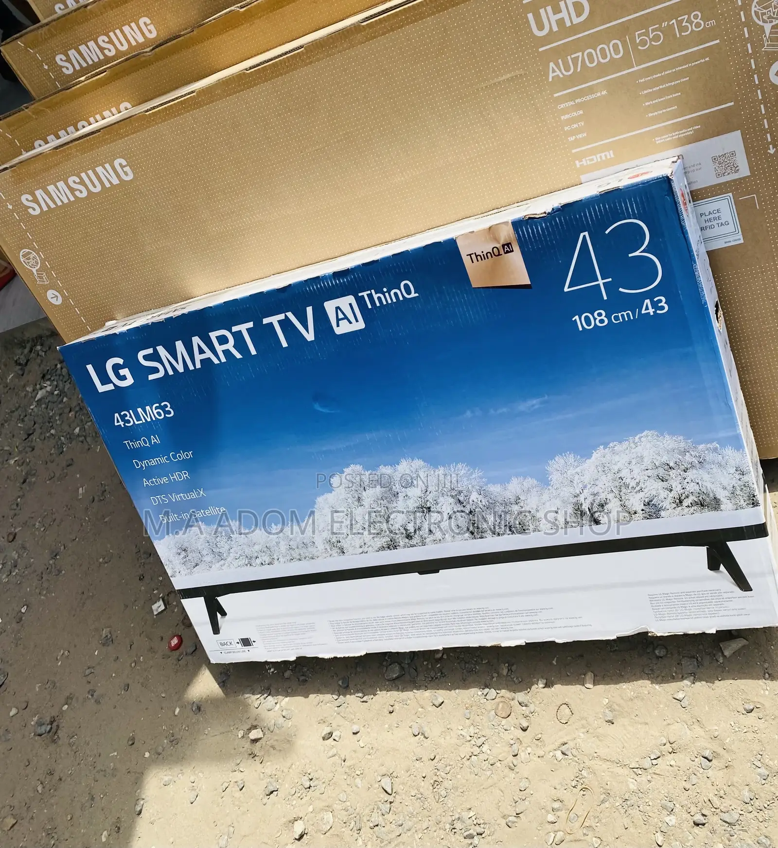 Newly in Stock LG(43lm637)43 Inch FHD Led Smart Tv.
