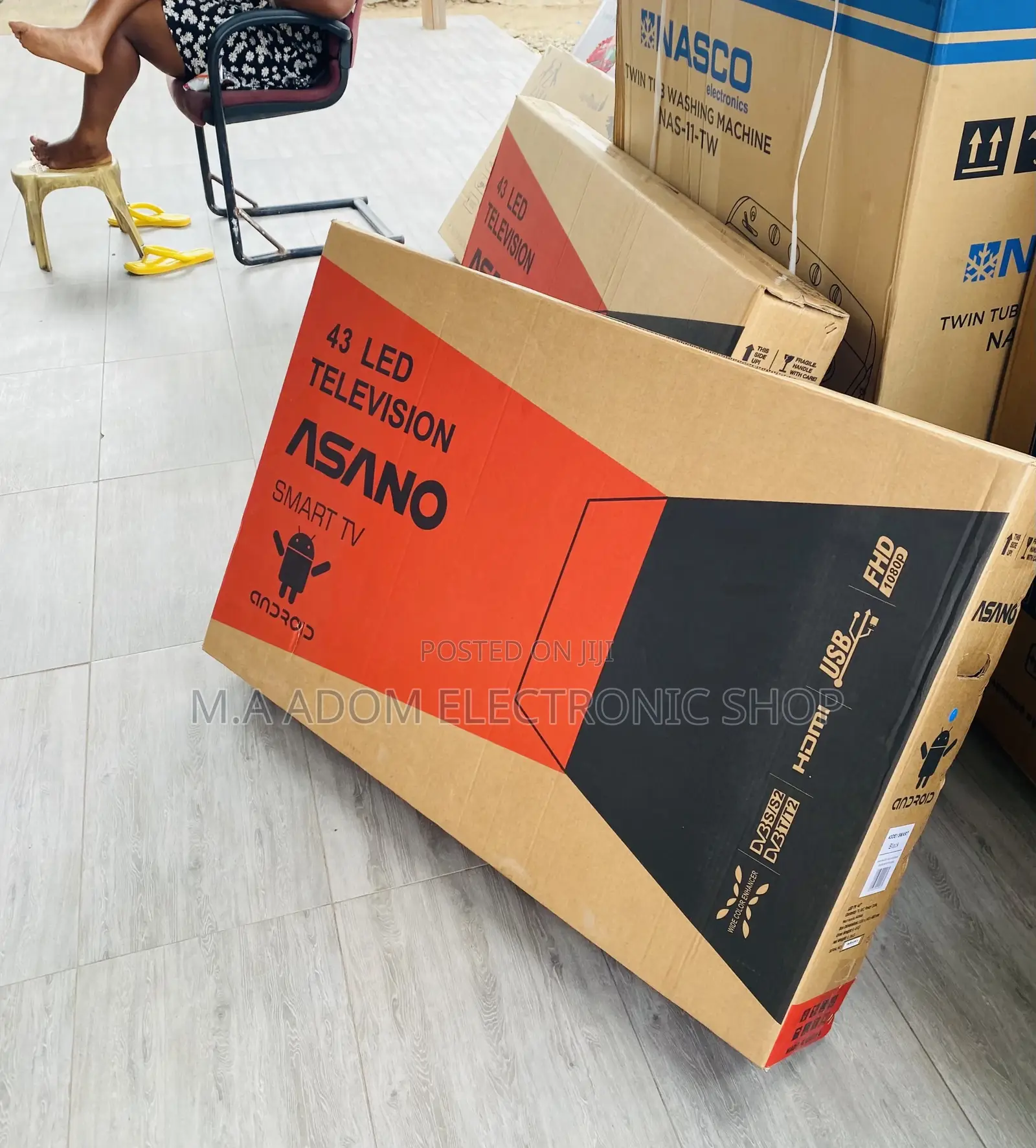 High Quality Asano 43 Inch Digital Satellite Smart Led Tv