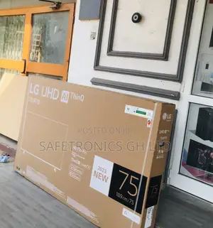 Glossy LG Black Electric 75 Inches LED UHD Smart LG Tv