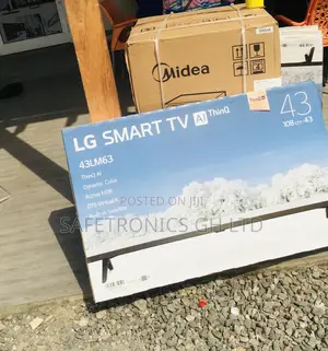 43 Inches Black Glossy UHD Smart Electric LM63 LED LG Tv