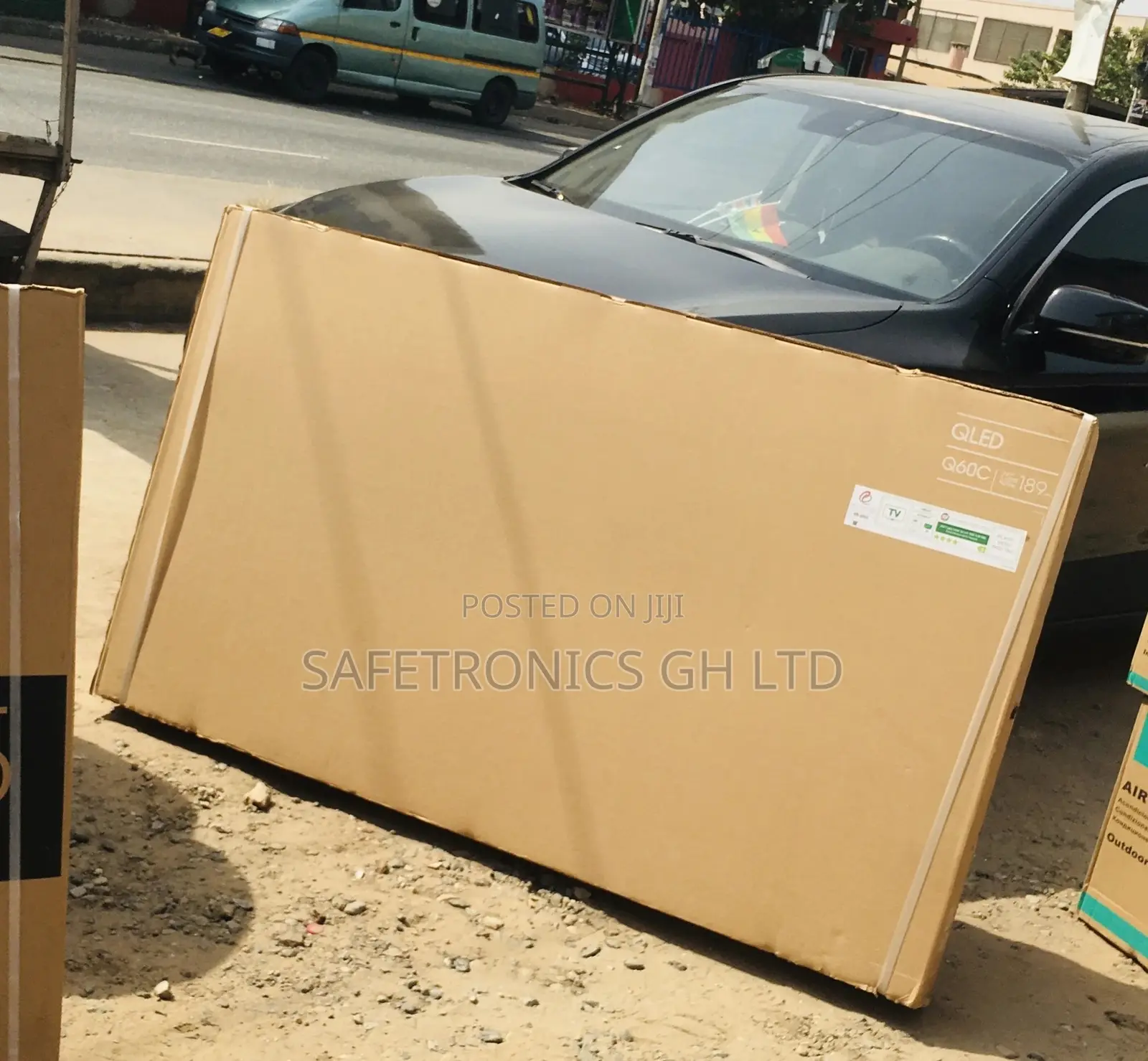 Samsung Black Electric Smart UHD Qled Glossy Q60C Tv