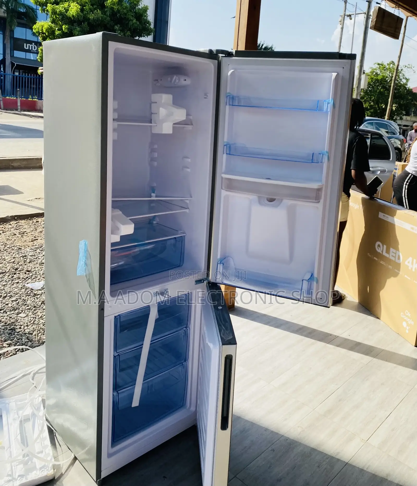 High Quality Pearl Pf-330bwd Double Door Fridge(Gray) 