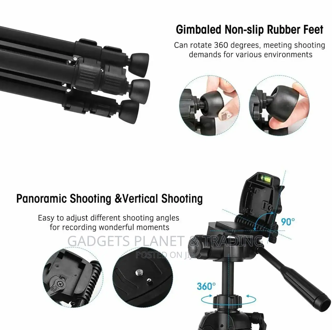 Weifeng Aluminium Tripod Stand for Camera Camcorder WF-3560