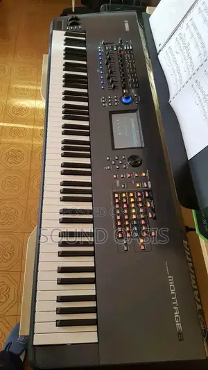 Yamaha Montage8 88-Key Synthesizer Workstation, Black