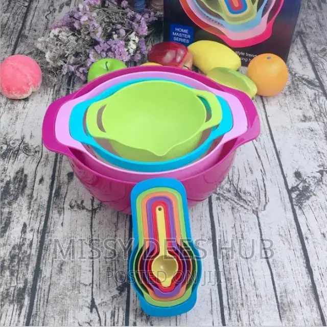 10pcs Multicolor Mixing Bowls Set