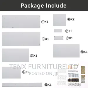 Desk Office Workstation Table L-Shaped Corner W/ Storage Sh