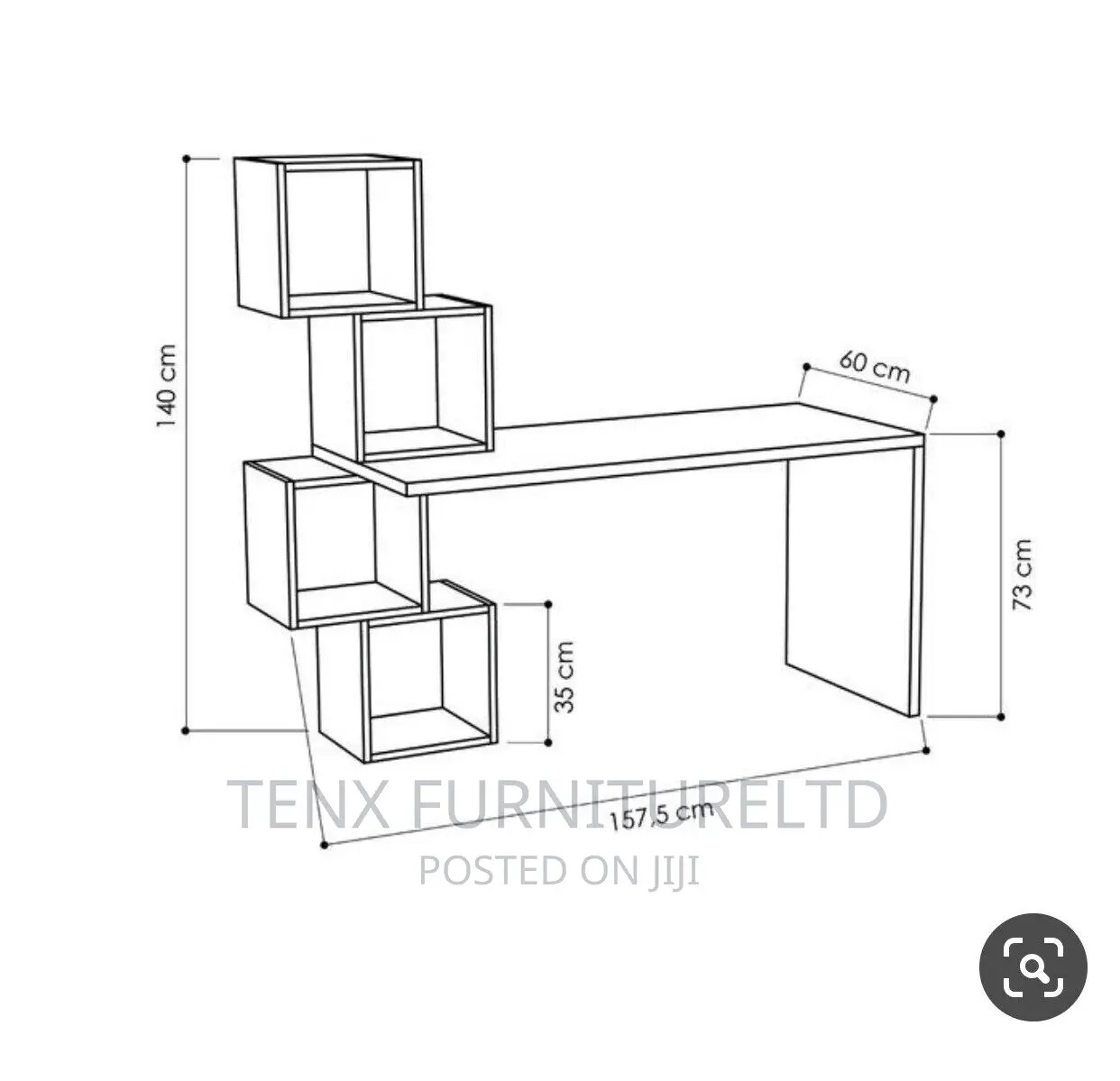 Home/Office Stylish Desk Estable (WHITE)