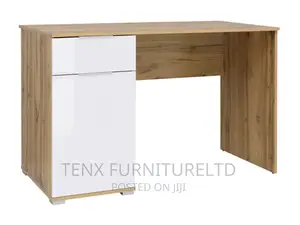 Modern Computer Home Office Desk, Study, Writing Table, Whit