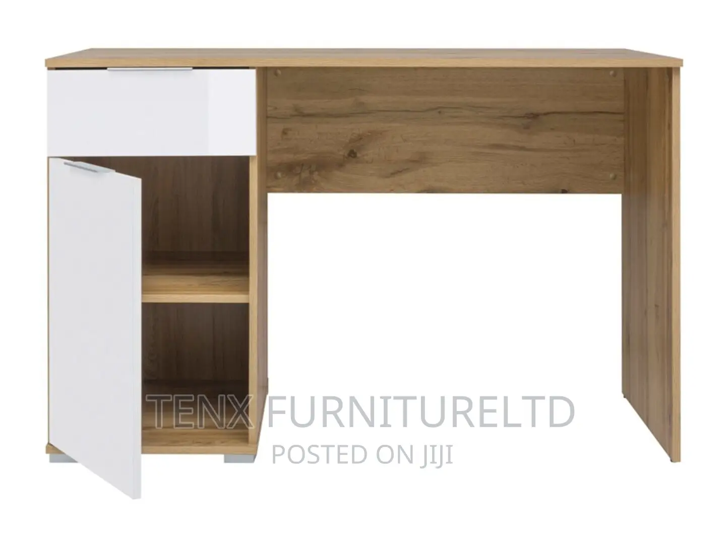 Modern Computer Home Office Desk, Study, Writing Table, Whit