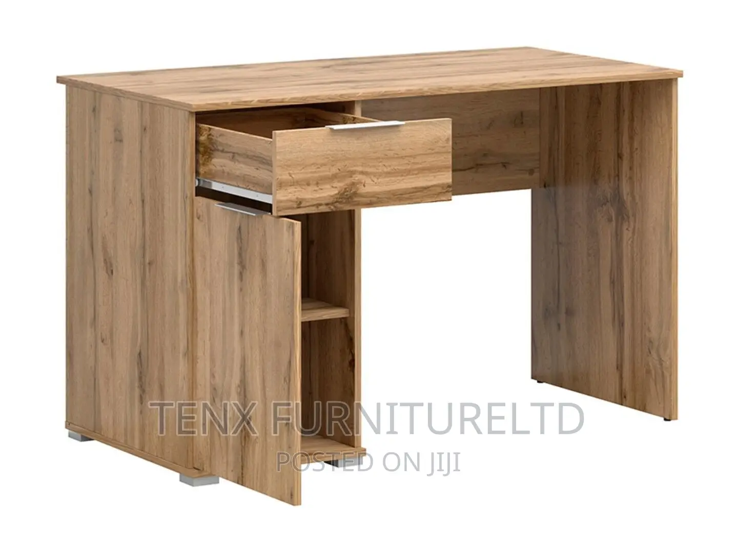 Modern Computer Home Office Desk, Study, Writing Table, Oak