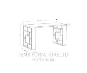Working Office Desk (All White)