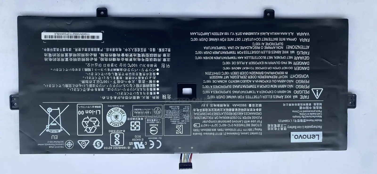 Lenovo L15M4P23 Laptop Battery for Yoga 5 Pro Yoga 910
