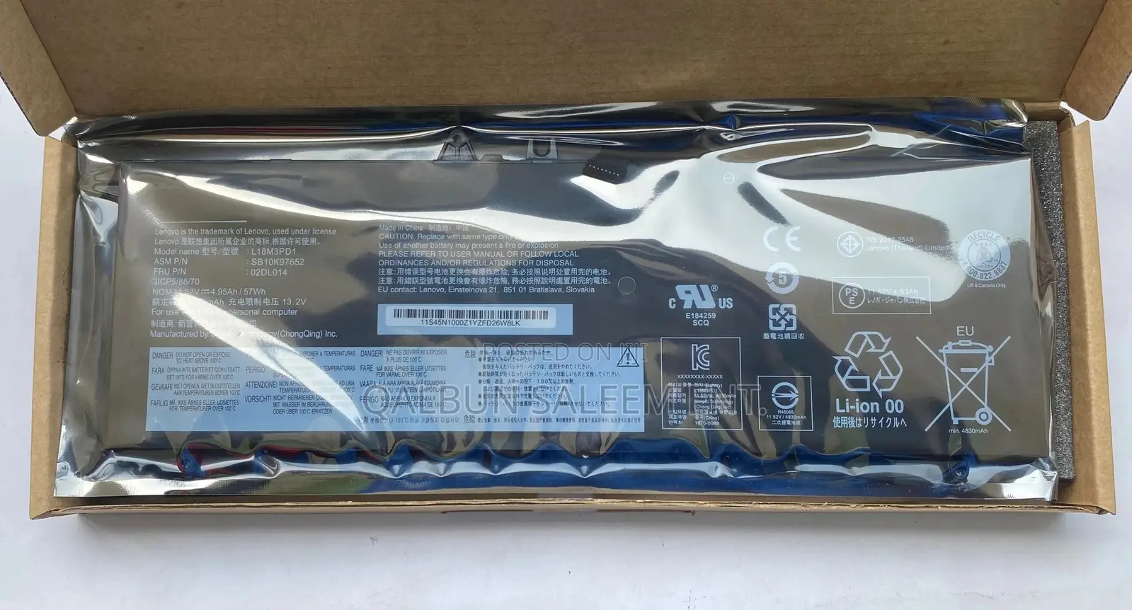 Lenovo L18M3PD1 Laptop Battery for Thinkpad T490s T495s T14s