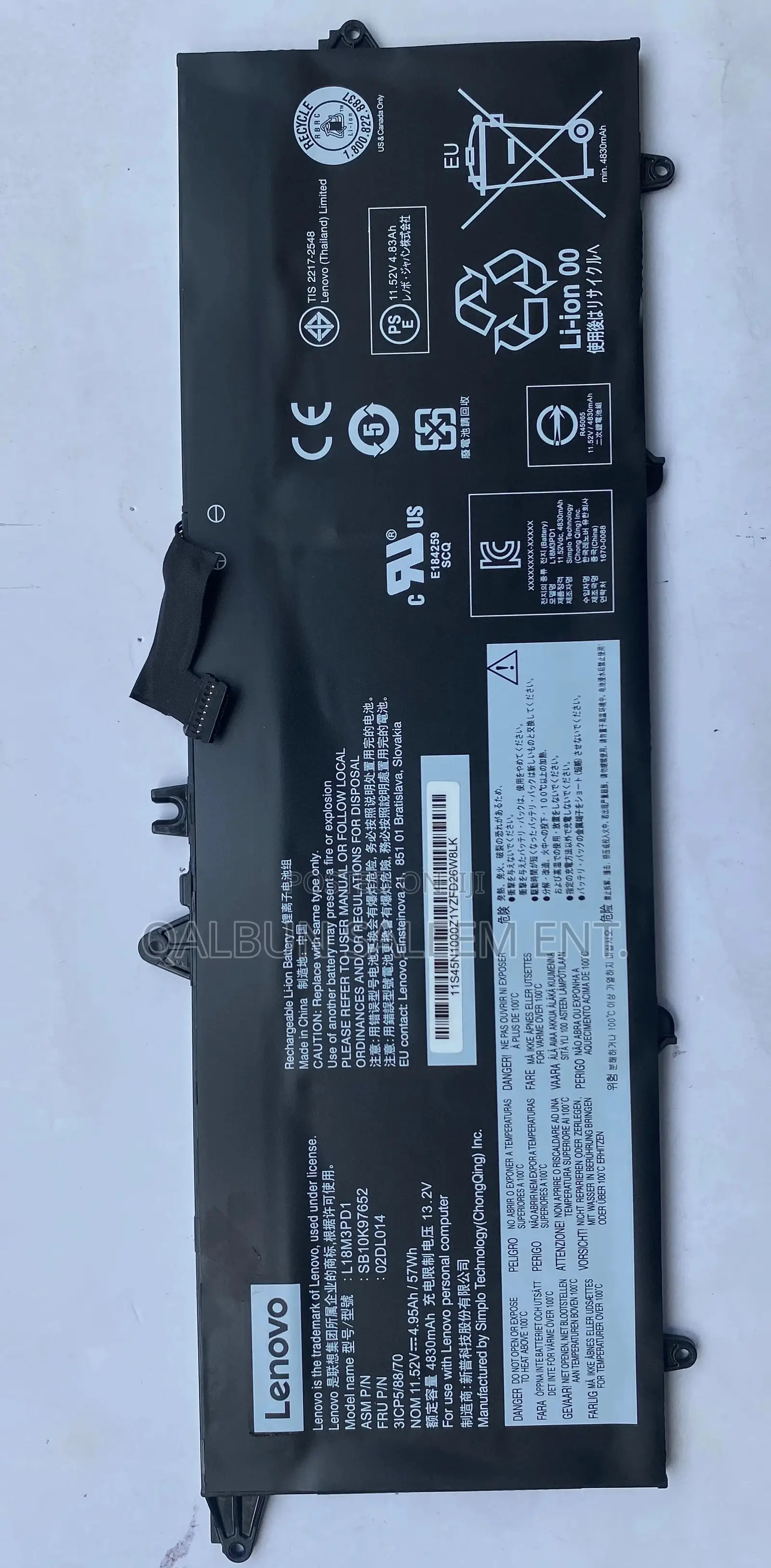 Lenovo L18M3PD1 Laptop Battery for Thinkpad T490s T495s T14s