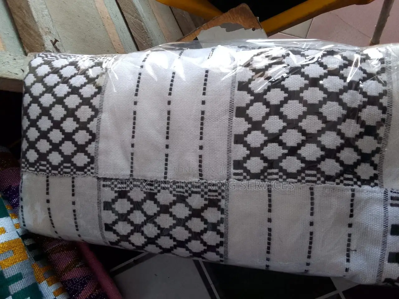 Black and White Kente / Handmade Kente
