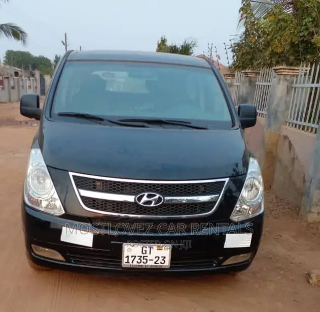 Car Rental in Ghana- Mini Black Vans for Rent-