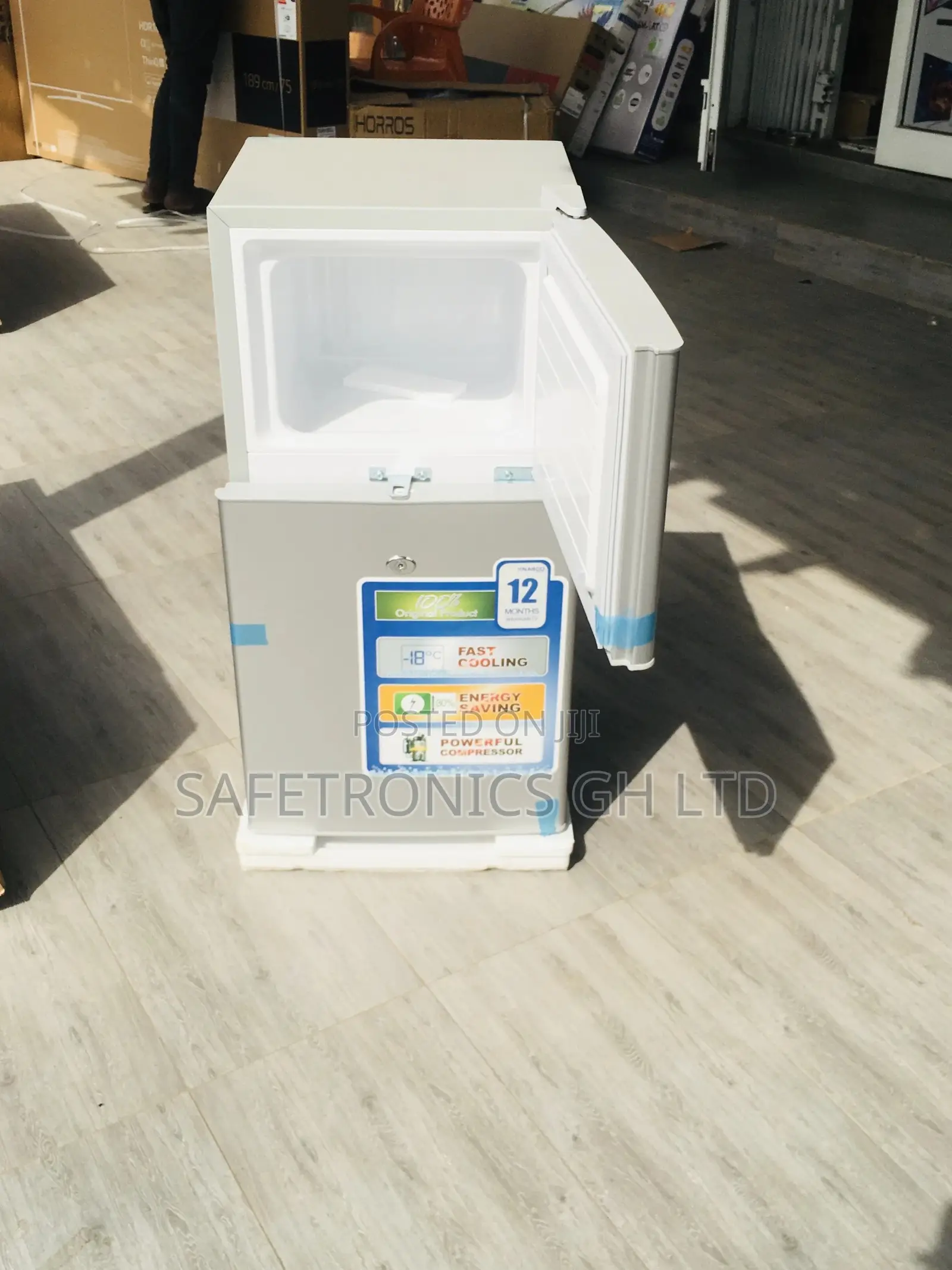 90L Topfreezer Nasco2-120 Doubledoor Electric Gray Fridge