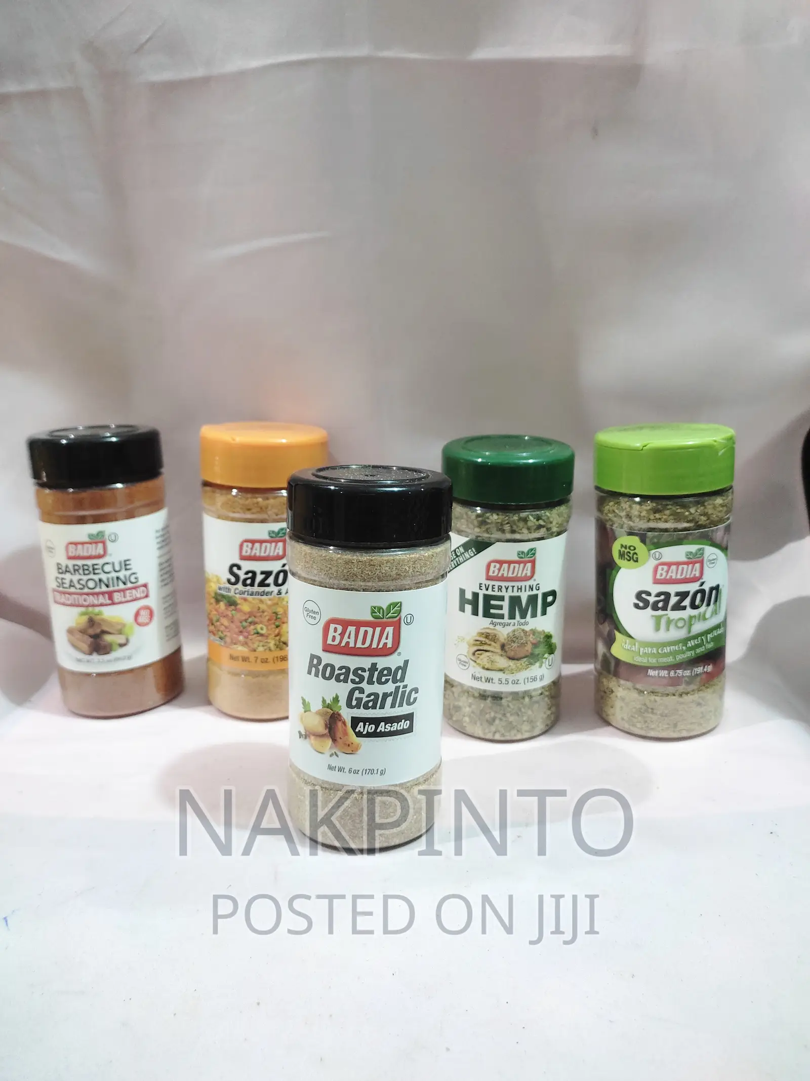 Natural Spices (Oregano, Paprika,Thyme, Bbq, Badia Spice Etc