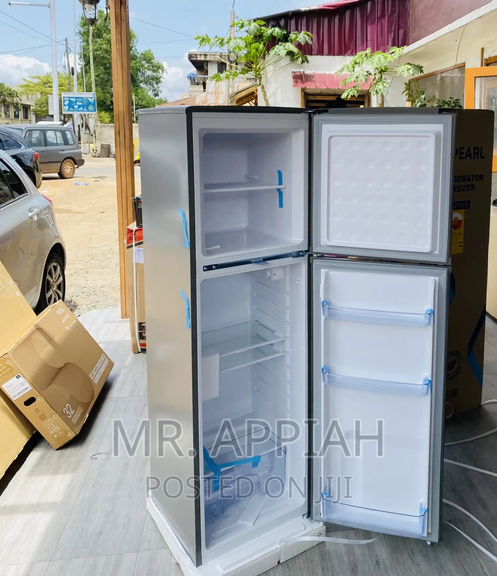 Shop Classic Pearl Pf-270ix 2 Door Electric Fridge(Gray).