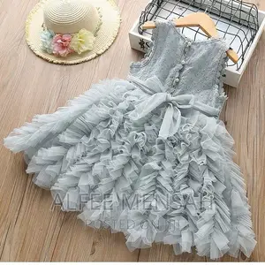 Casual Summer Lace Embroidered Puffy Dress