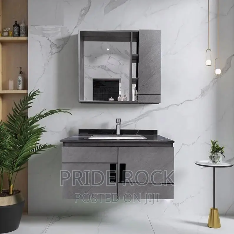 Cabinet Basin Vanity With Mirror and Mixture Tap