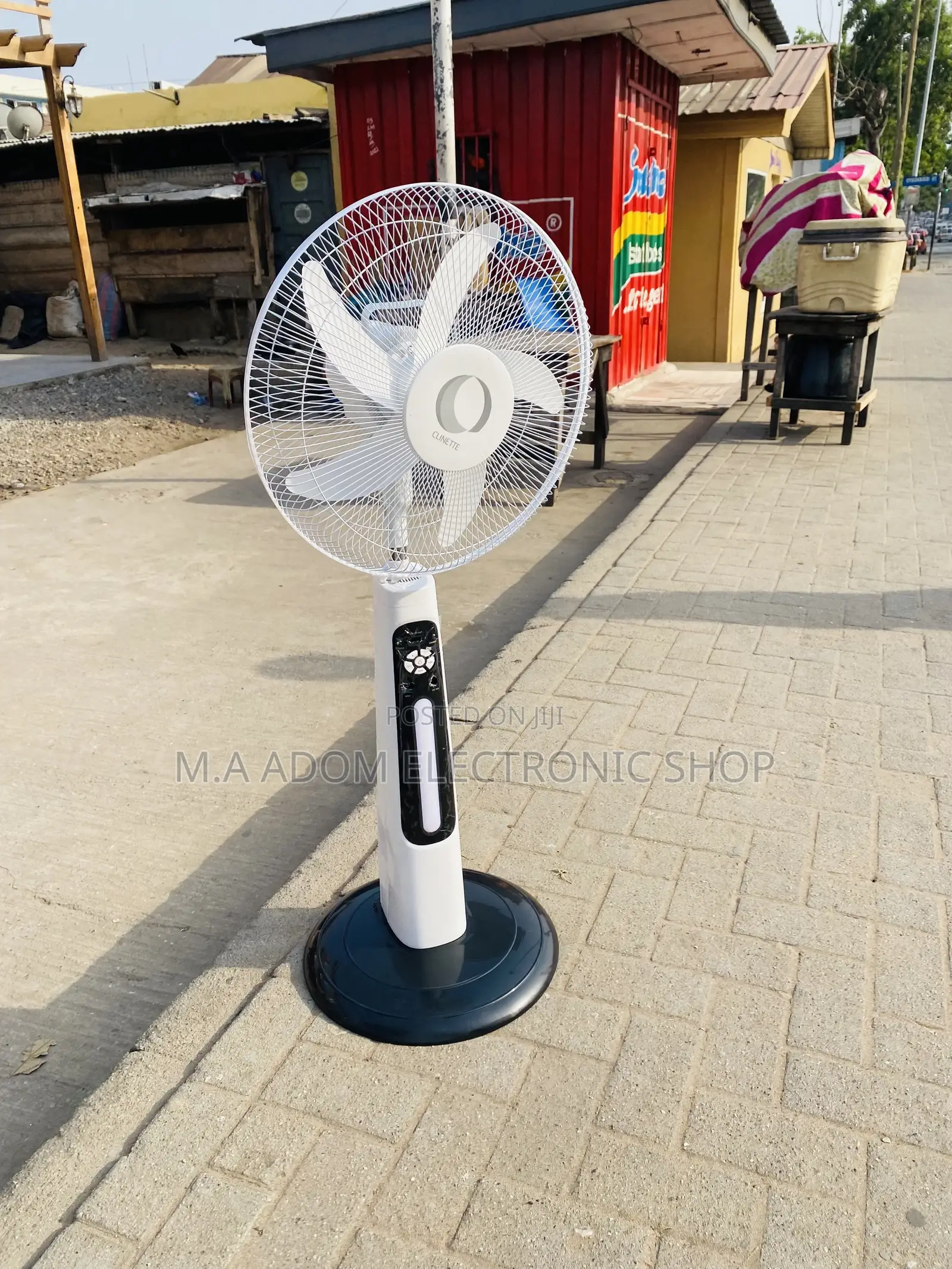 Fast Cooling Clinette Rechargeable Standing Fan +Solar Panel