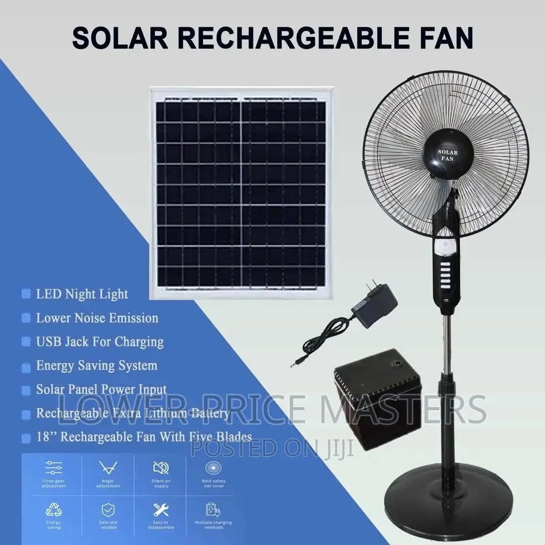 Solar Rechargeable Fan and Solar Panels