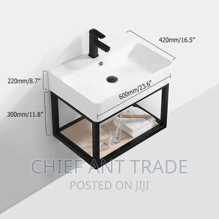 Cabinet Wash Hand Basin + Mirror. 4336
