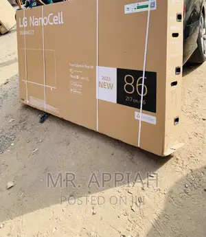 Newly in Stock LG 86NANO0776 86” Nanocell Smart Tv.