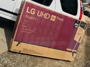 LED Smart Black UHD 75 Inches LG Glossy Electric UP77 Tv