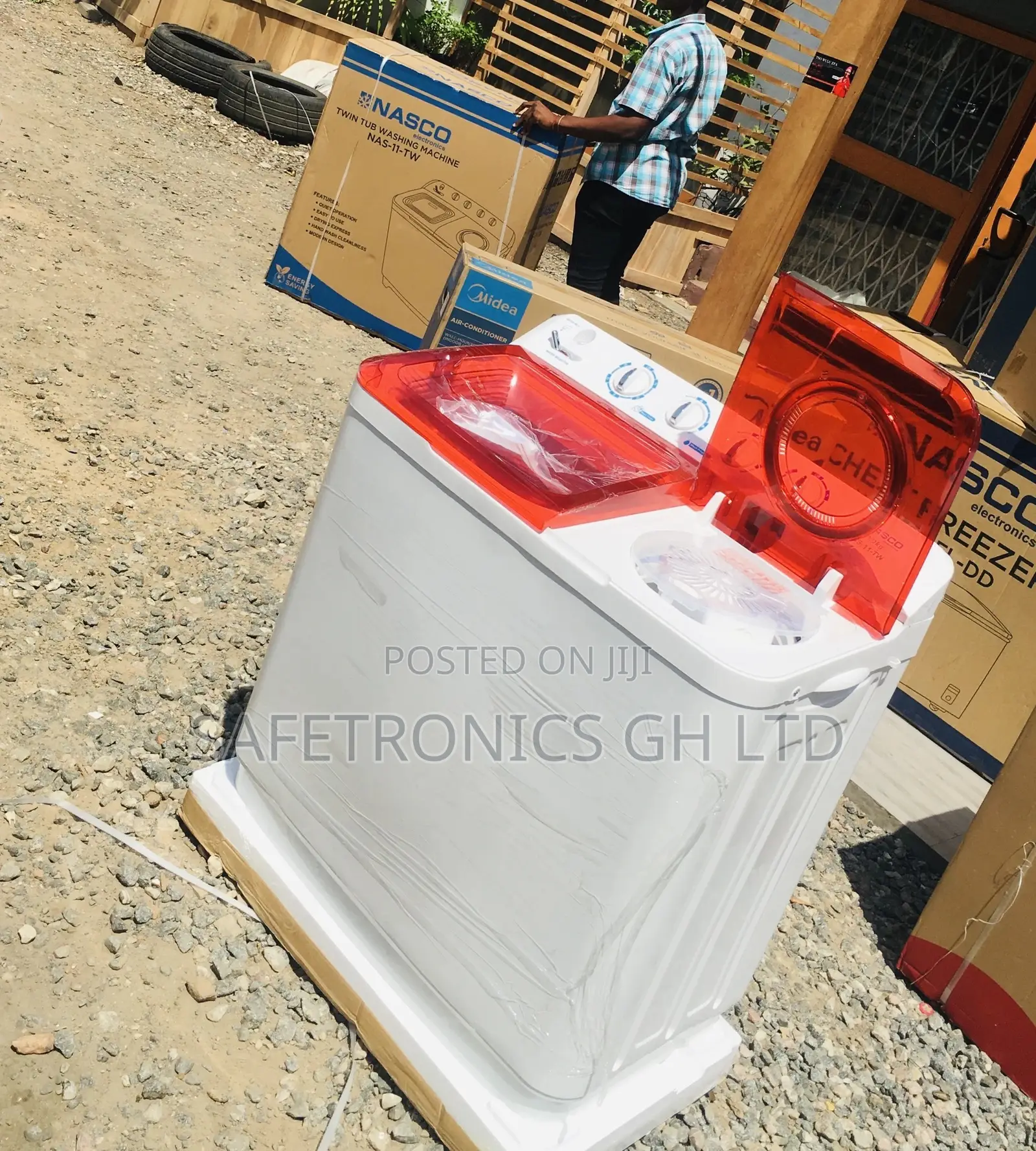 Topload Washingmachine Twintub 11KG Semiautomatic Nasco
